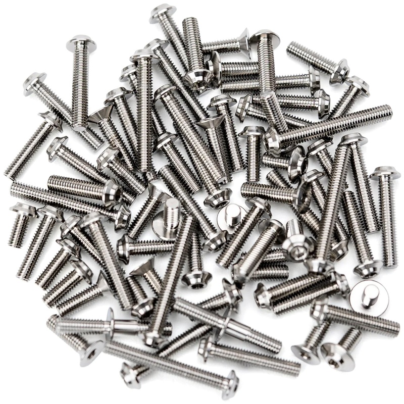 1up Racing Pro Duty Titanium Upper Screw Set - AE T7