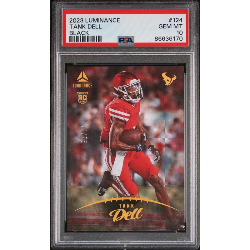 2023 PANINI LUMINANCE TANK DELL BLACK #124 - PSA 10 ROOKIE CARD