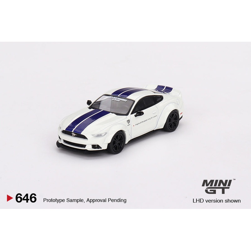 Mini-GT Ford Mustang GT LB-Works White 1:64