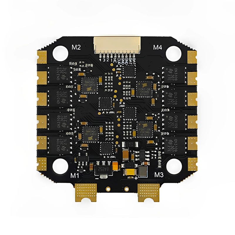 30.5x30.5mm Axisflying Argus ECO F405 Flight Controller 4-8S with 5V 12V BEC BIheli-S 60A ESC Stack for FPV Racing Drone