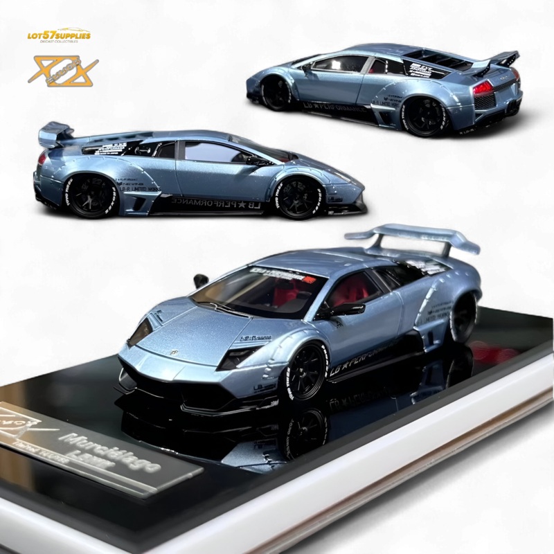 404ERROR Lamborghini Murcielago LBWK Ice Blue 1:64