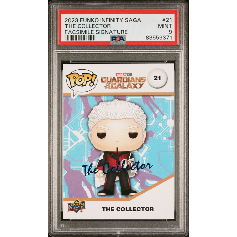 2023 UPPER DECK FUNKO POP MARVEL THE COLLECTOR FACSIMILE SIGNATURE #21 PSA 9