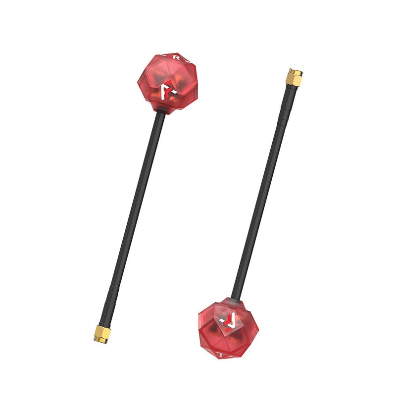 Axisflying Prism V2 Antenna for Long Range FPV 5.8G High Gain LHCP/RHCP 5dbi FPV Antenna, LDS Tech + Calibrated for Stable Signal SMA Male 60-150mm for FPV RC Drones