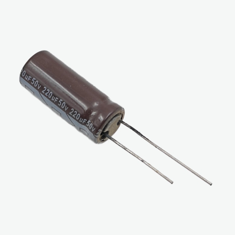 220uF 50V Radial Electrolytic Capacitor - Through Hole Package