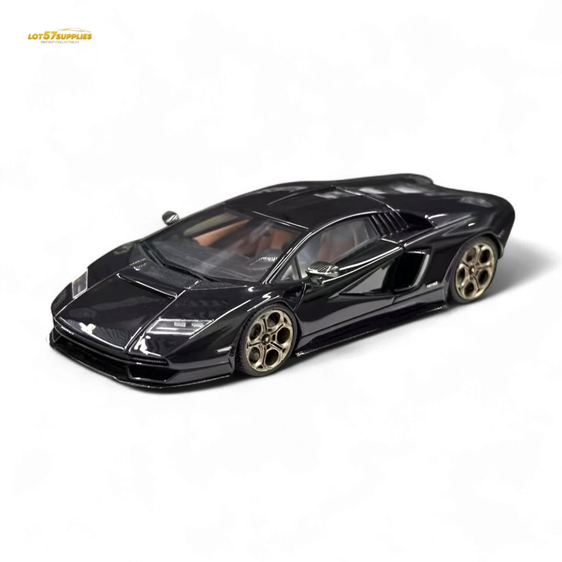 Fuelme Model Countach LPI 800-4 Nero Maia Black 1:64