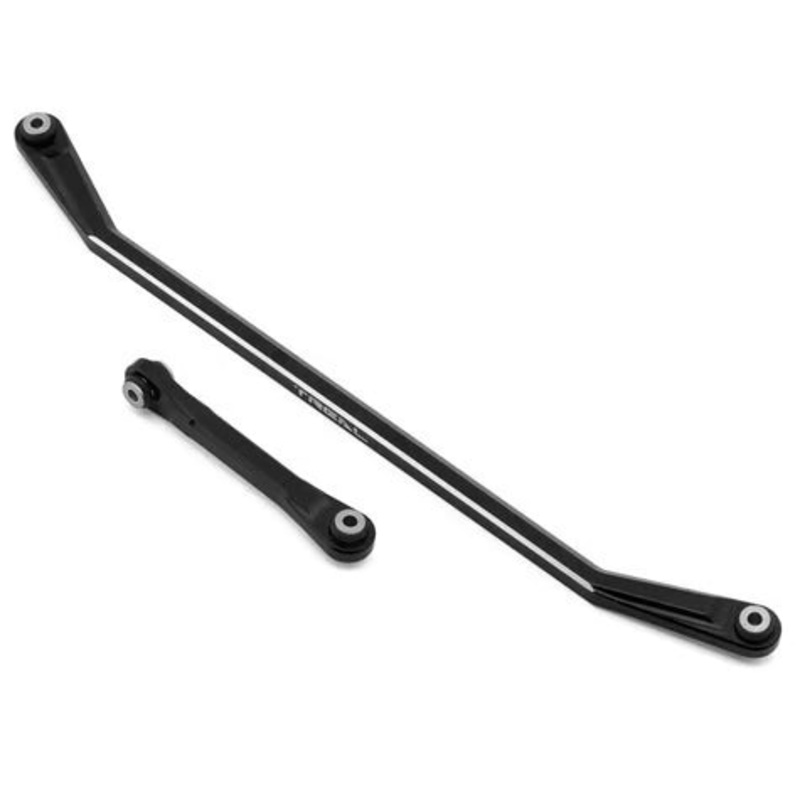 Treal Hobby Axial AXP8 Gilamon 7075 CNC-Machined Aluminum Steering Link Set Black