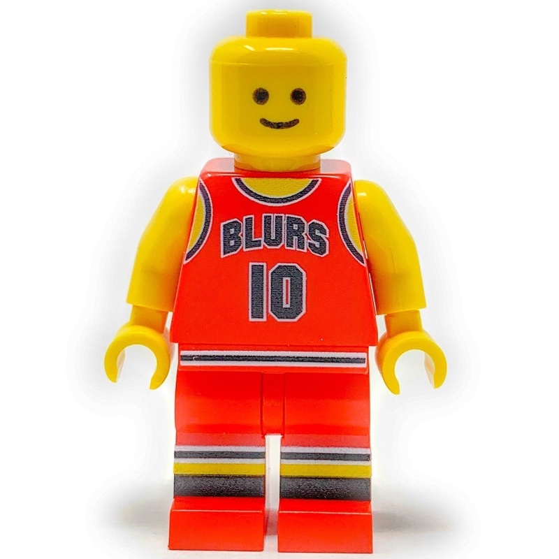 #10 Chicago Blurs - B3 Customs Basketball Player Minifig