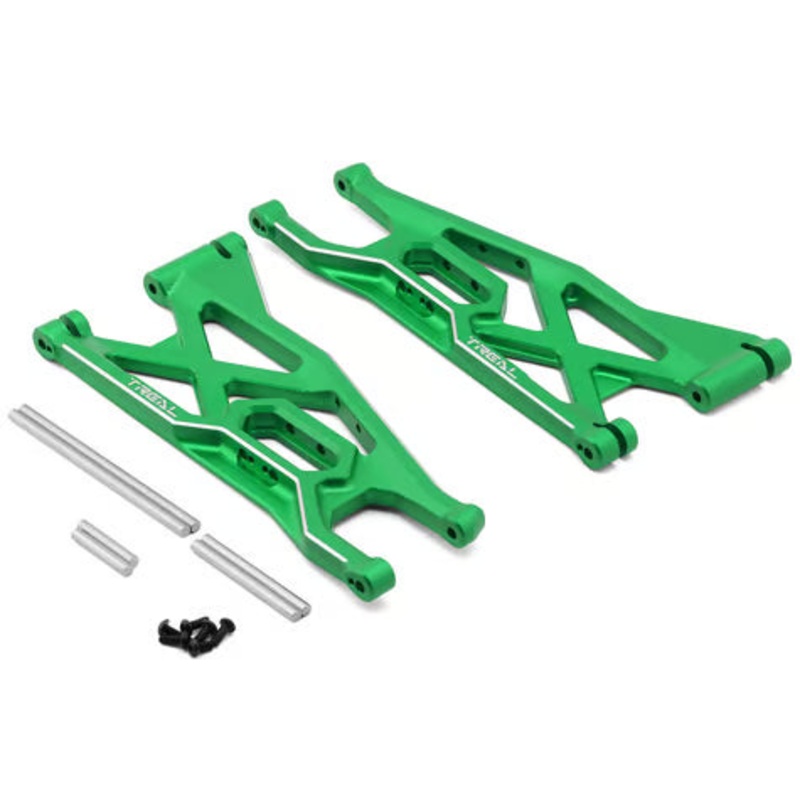 Treal Hobby Aluminum Front Lower Suspension Arms for Traxxas Funco Pro Scale (2) Green