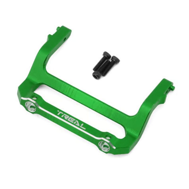 Treal Hobby Axial SCX24 Aluminum Front Bumper Mount (C10) Green
