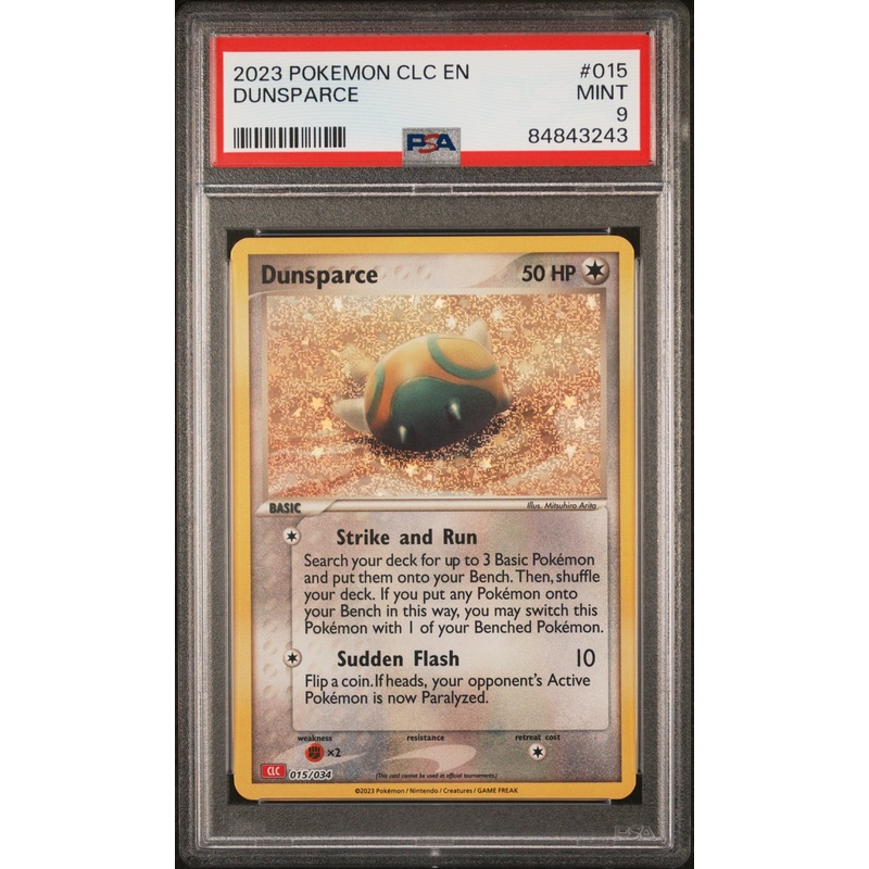 2023 POKEMON CHARIZARD & HO-OH ex DECK DUNSPARCE #15 PSA 9