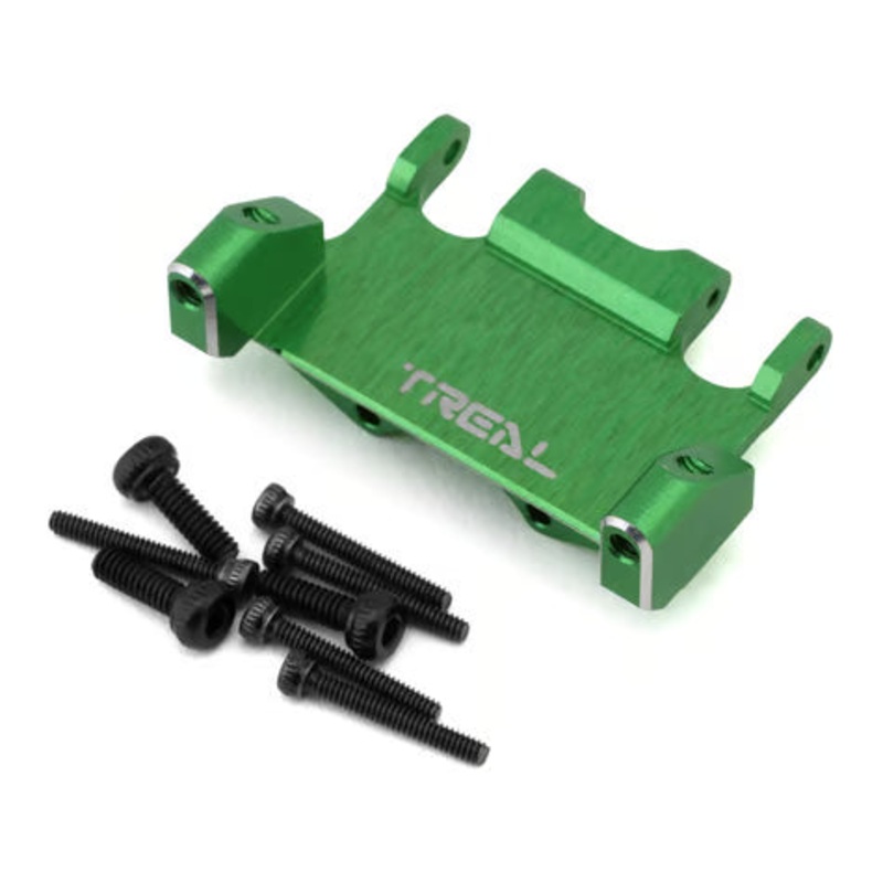 Treal Hobby Axial AX24 Aluminum Servo Mount (EcoPower/Emax) Green