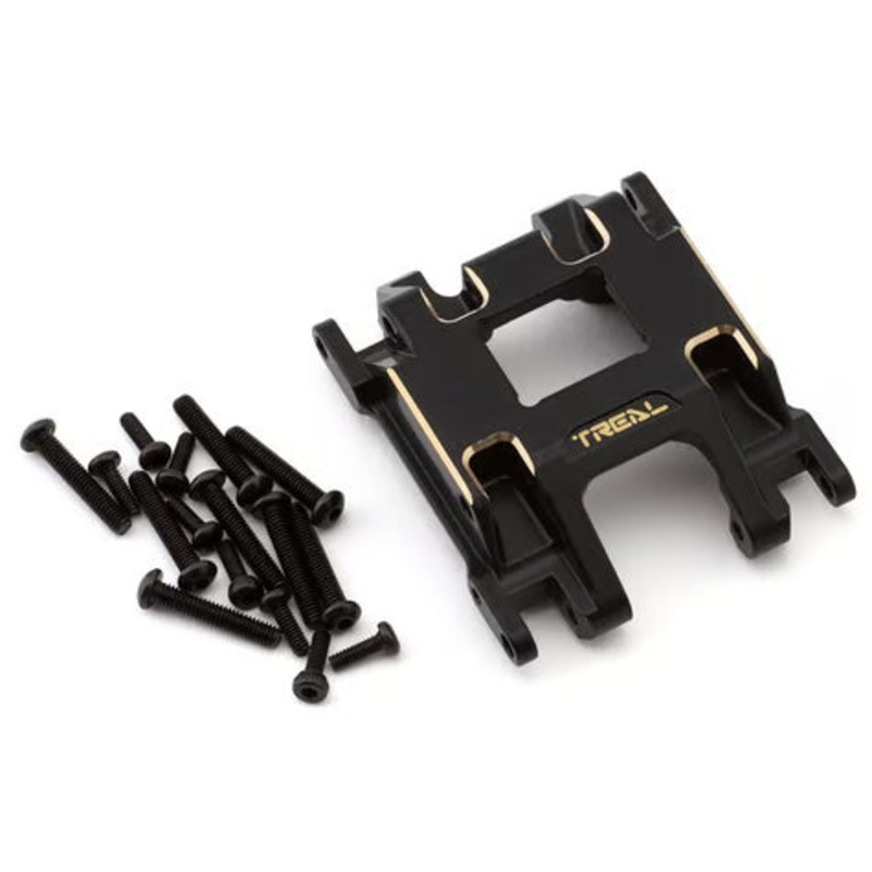 Treal Hobby CNC Brass Center Skid Plate for Traxxas TRX-4M (46.9g) Black (46.9g)