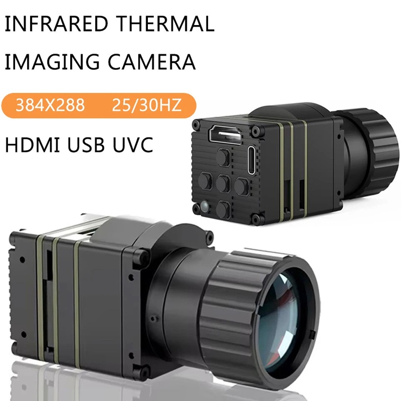 384x288 Infrared Thermal Camera - LWIR HDMI USB UVC Uncooled Industrial Thermal Imager 9.1mm Lens 384x288 9.1MM Lens