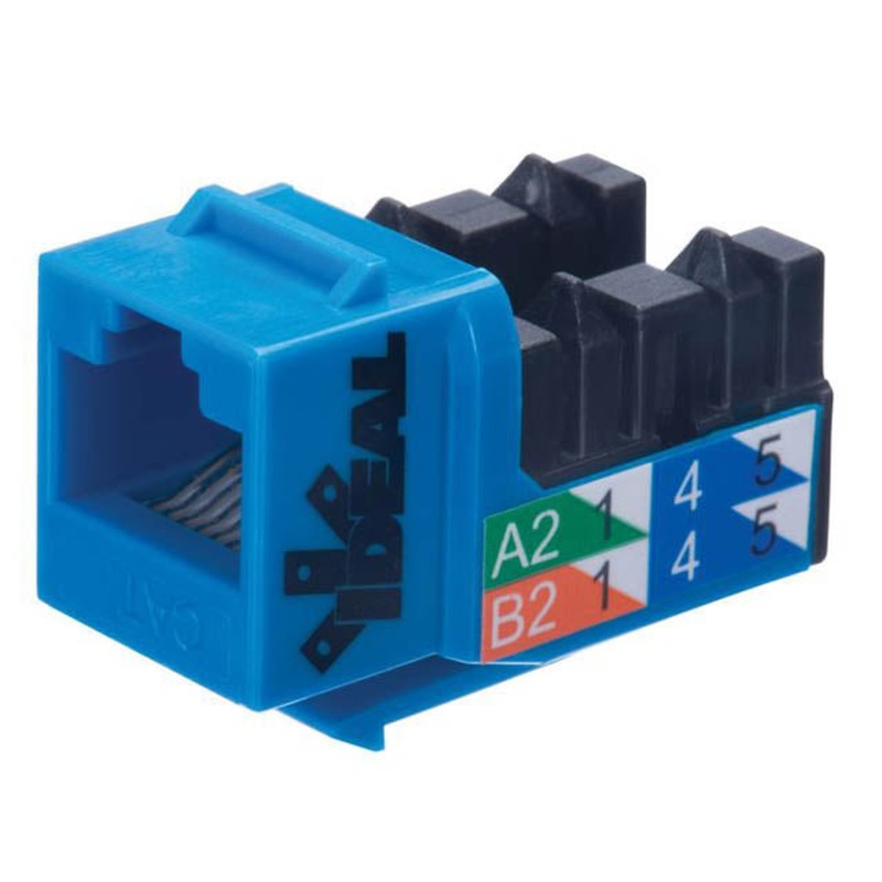 89-750BU - KEYSTONE JACK CAT5E BLU 110
