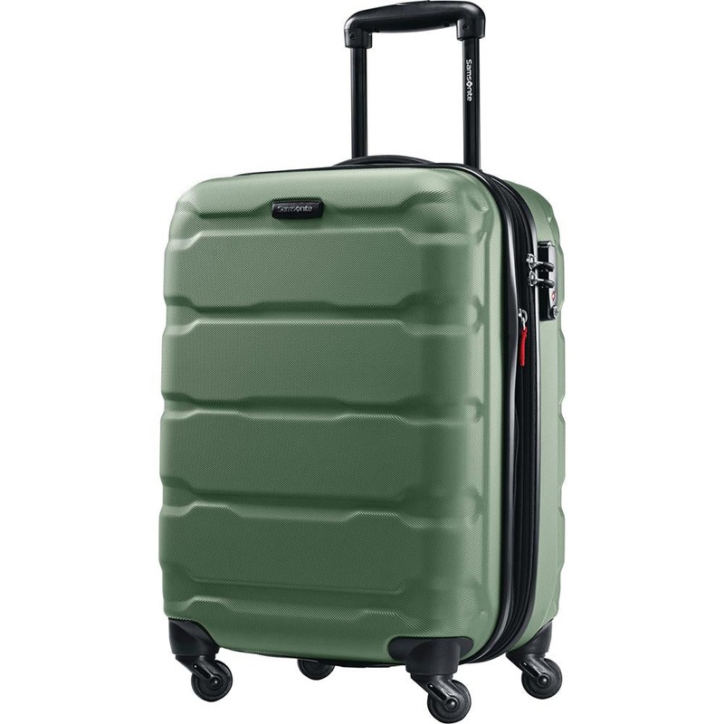 Samsonite Omni Hardside Luggage 20 Spinner; Army Green (68308-2209) - Open Box