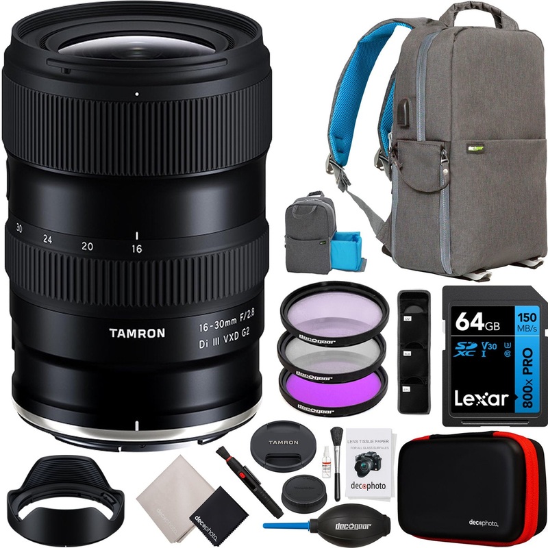 Tamron 16-30mm F/2.8 Di III VXD G2 Lens Model A064 For Nikon Z-Mount Full Frame Bundle