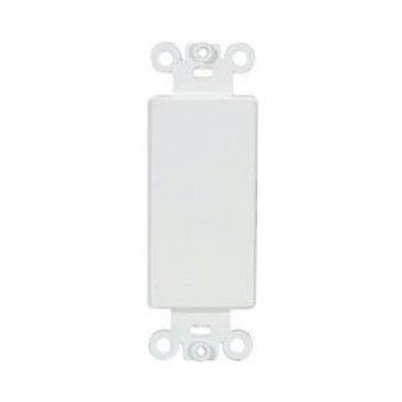 AV-114 - WALL PLATE DECORA INSERT BLANK WHITE