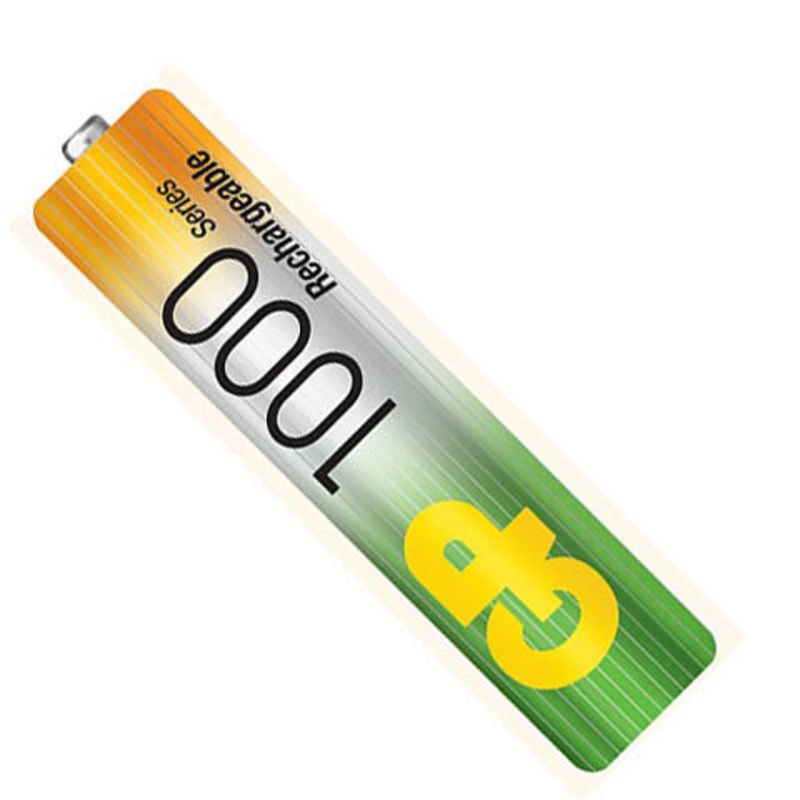 GP100AAAHC-LAC2 - BATTERY NI-MH AAA 1.2V 1000MAH (2 pcs/pkg)