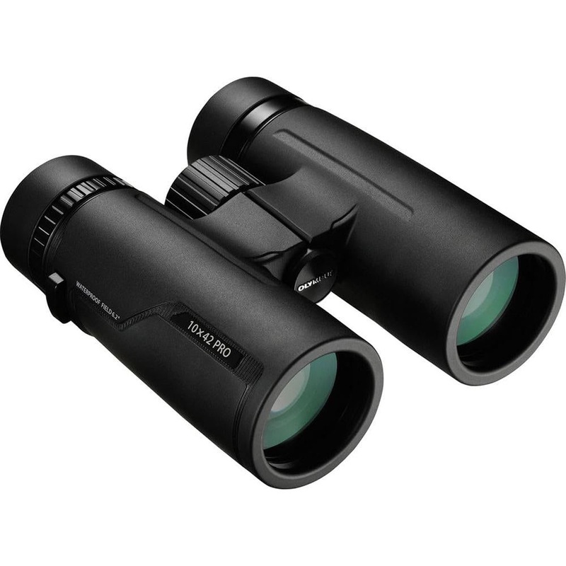 OM Systems Olympus 10x42 PRO Compact Waterproof Roof Prism Binoculars; Black (V501021BU000)