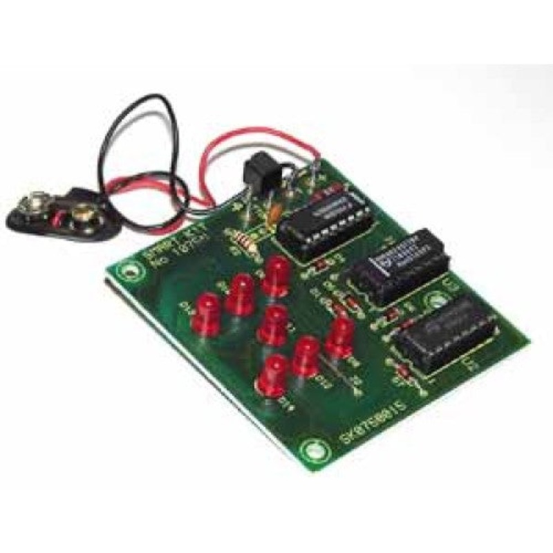 1075 - ELECTRONIC DICE WITH LEDS
