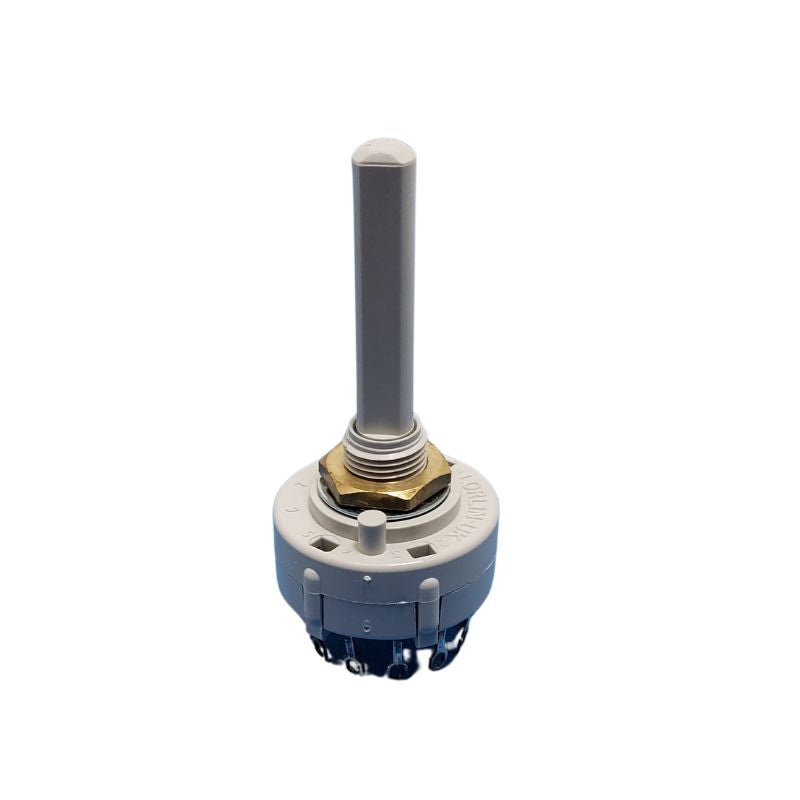 CK1025-DP - ROTARY SWITCH 2P6T NON-SHORTING SOL 34MM 1/4IN SHAFT RND PLASTIC