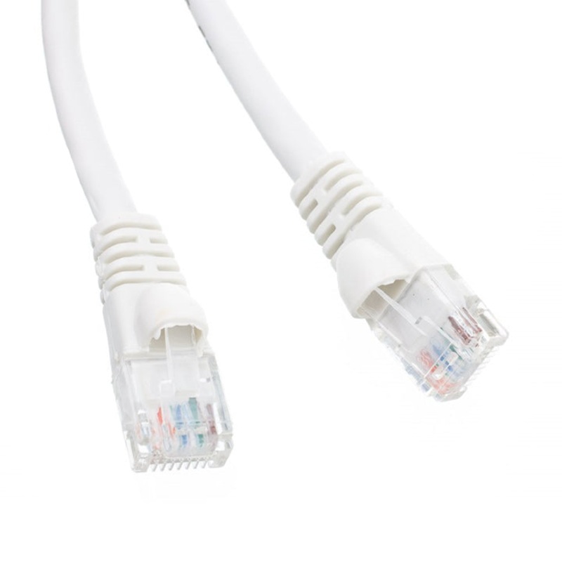 MUTP5E-1WHB - PATCH CORD CAT5E WHT 1FT SNAGLESS BOOT