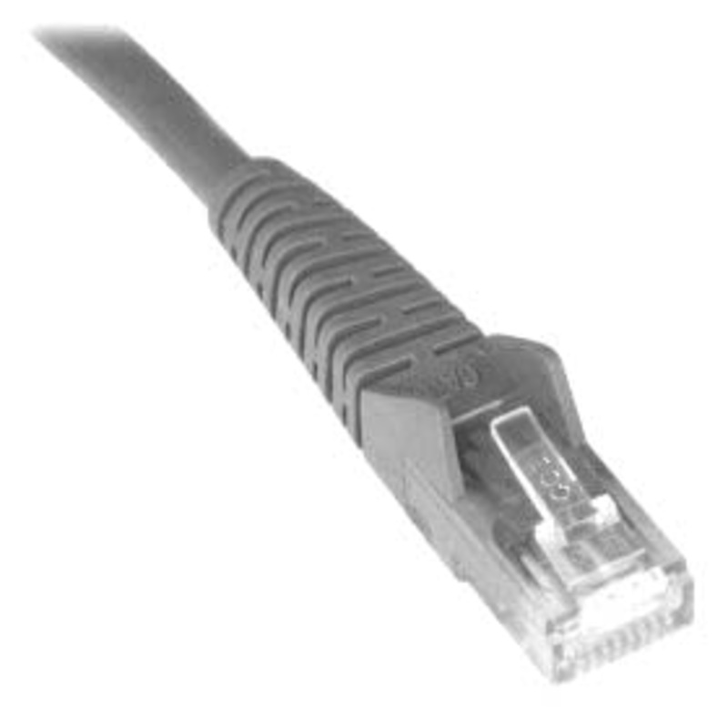 5723 - PATCH CORD CAT5E GRY 10FT SNAGLESS BOOT