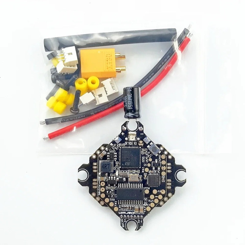 DarwinFPV F411 AIO Flight Controller Whoop Blheli_S Betaflight F4 15A OSD BEC BL_S 1-3S 4In1 ESC for RC Drone FPV Racing 1PCS