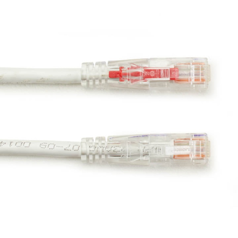 LUTP-4P5-7WHI - PATCH CORD CAT5E WHT 7FT LOCKABLE CABLE