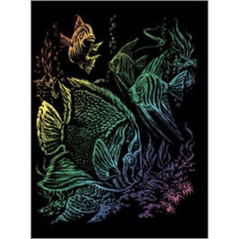 RAIN11 - RAINBOW ENGRAVING-TROPICAL FISH
