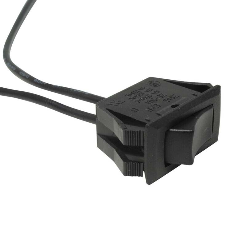 EWSWA10 - ROCKER SWITCH 1P1T 15A ON-OFF WITH WIRES 13X29MM 15A/125V CSA