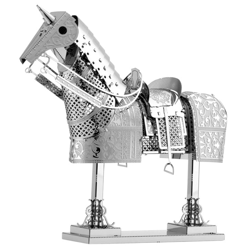 MMS143 - HORSE ARMOR METAL EARTH 3D LASER CUT MODEL