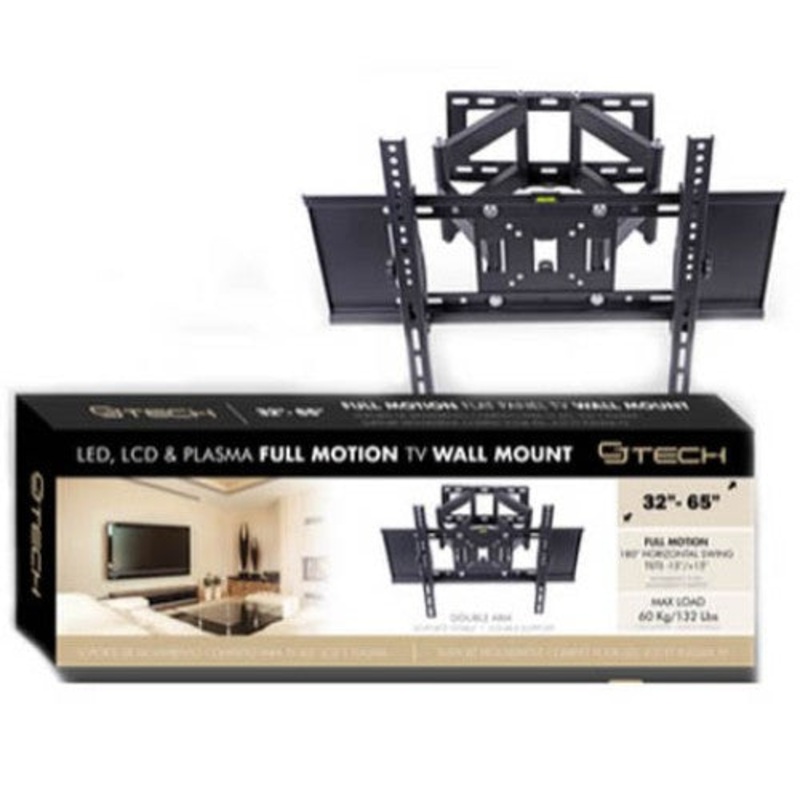FM00524A - TV WALLMOUNT 32-65IN TILT/SWIVEL 45KG DUAL ARM