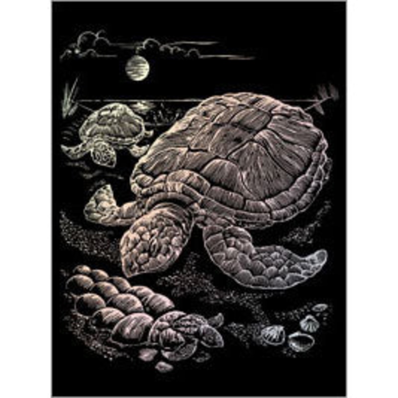 HOLO13 - HOLOGRAPHIC ENGRAVING SEA TURTLE