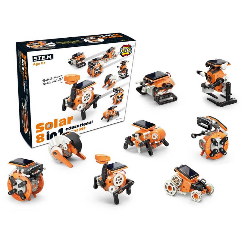 CIC21-619 - SOLAR EDUCATIONAL ROBOT KIT 8 in 1