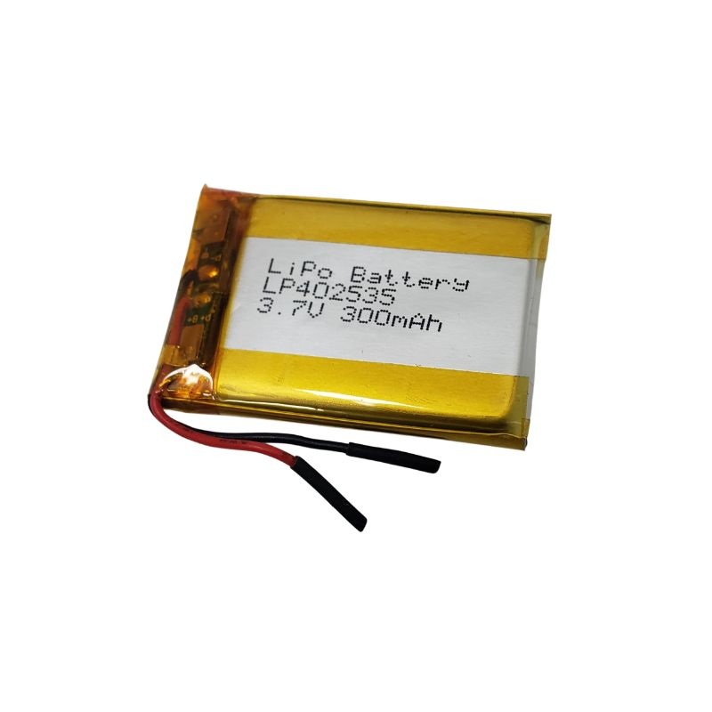 LP402535 - BATTERY LIPO 3.7V 300MAH WITH WIRE 35X25X3MM (LXWXH)
