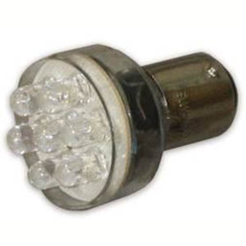 529425 - LED BULB BAYONET 12V RED 12LED DOUBLE CONTACT 80MA 7000MCD*12