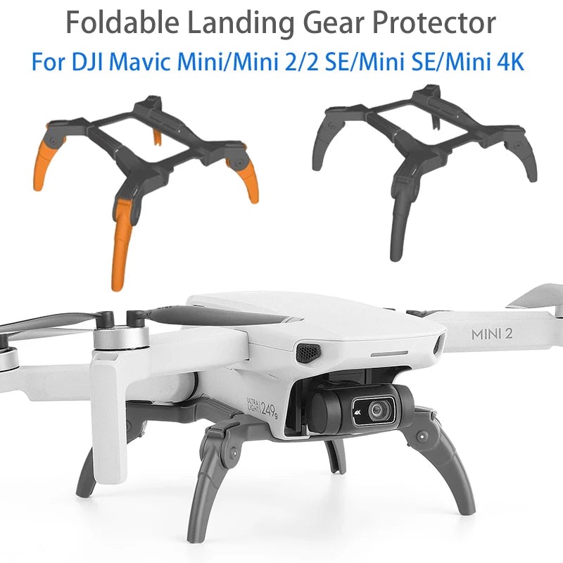 DJI Mini 2 SE Landing Gear - Height Extender Leg Protector for Mavic Mini Orange-grey