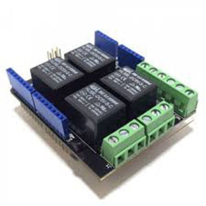 1813-RA1A - 4 RELAY SHIELD COMPATIBLE WITH ARDUINO