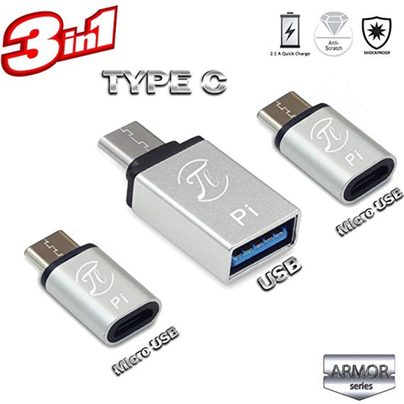 TA31CK - USB ADAPTER C MALE TO A FEM KIT WITH USB C MALE TO MICRO FEM OTG