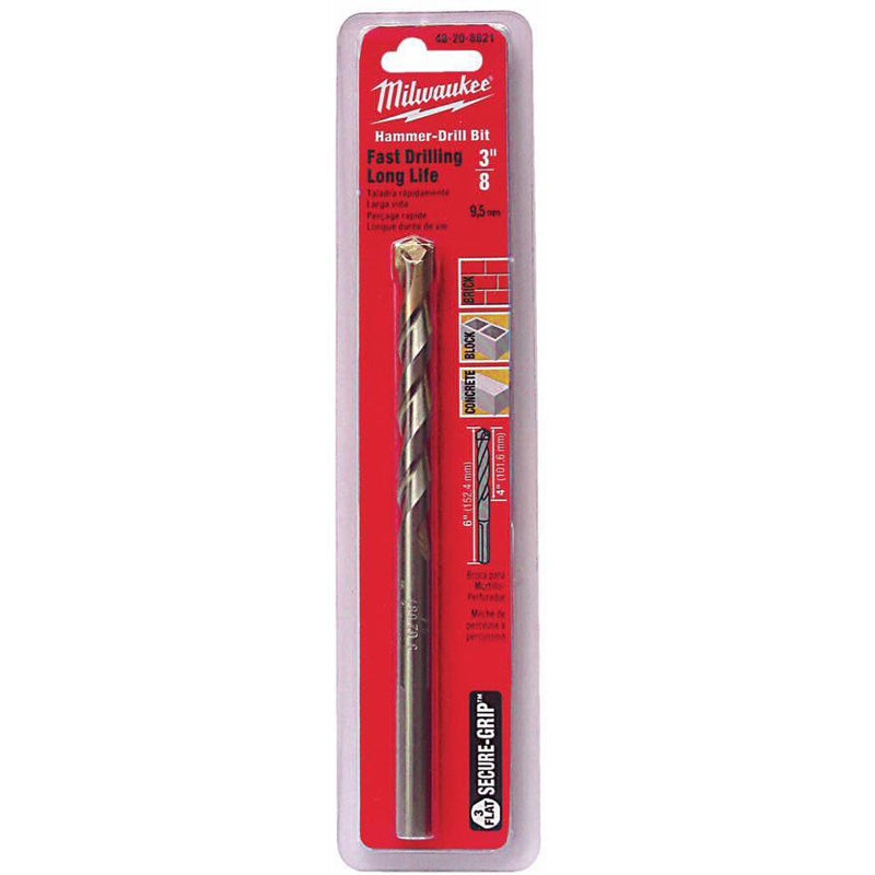 48-20-8821 - DRILL BIT 3/8X6 CONCRETE BLOCK BRICK