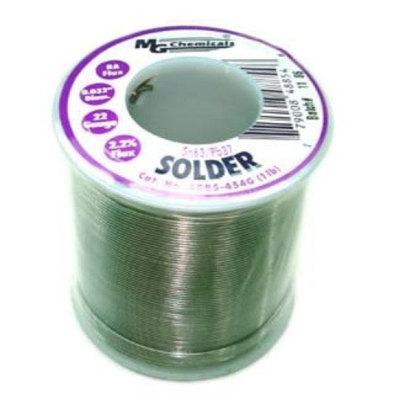 4885-454G - SOLDER WIRE 63/37 REGULAR 1LB 22AWG 0.032IN RA CORE