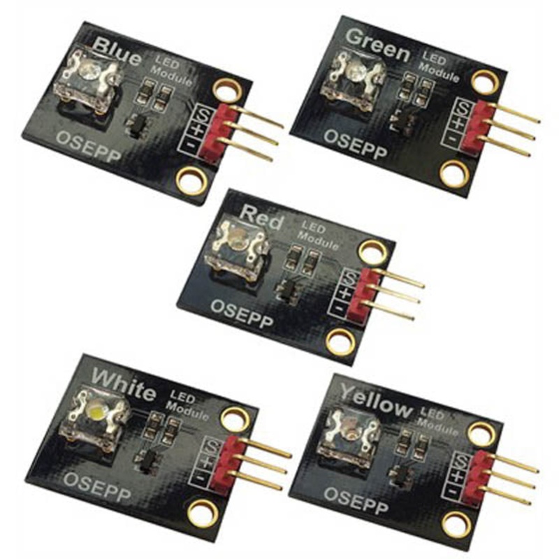 LEDMX-01 - LED MODULES ARDUINO COMPATIBLE RED GREEN BLUE YELLOW WHITE