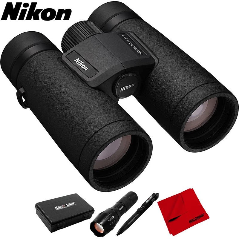 Nikon Monarch M7 Binoculars 10x42 ED Lenses Water/Fog Proof with Tactical Bundle
