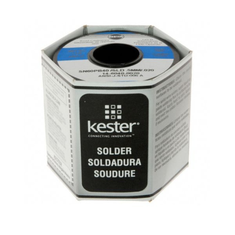 14-6040-0031 - SOLDER WIRE 60/40 SOLID 1LB 0.79 MM 0.031IN SN60PB40