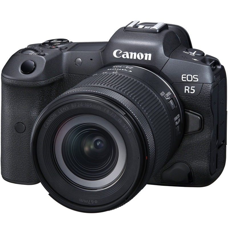Canon EOS R5 Full Frame Mirrorless Camera w/8K Video + 24-105mm F4-7.1 IS STM Lens Kit