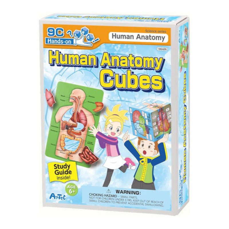 196426 - HUMAN ANATOMY CUBES WITH GUIDEBOOK