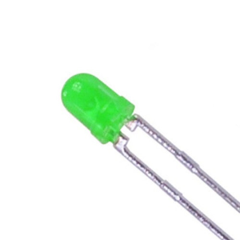LEDGE-000355 - LED3 DIFF GRN 3V 20MA (10 pcs/pkg)