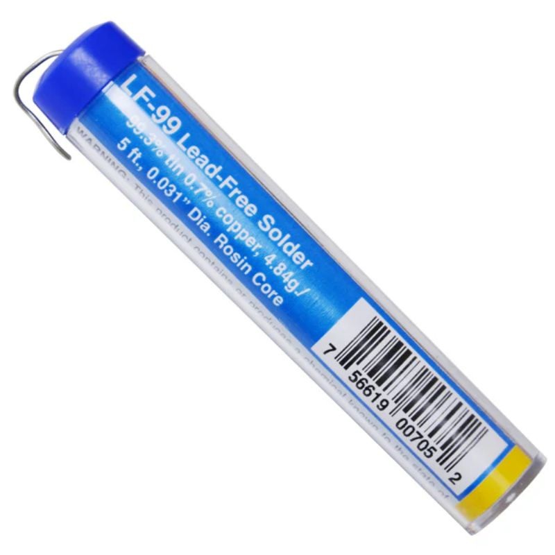 LF-99 - SOLDER WIRE LEAD FREE 4.84GR 5FT 0.03 ROSIN CORE SN99.3% CU0.7%