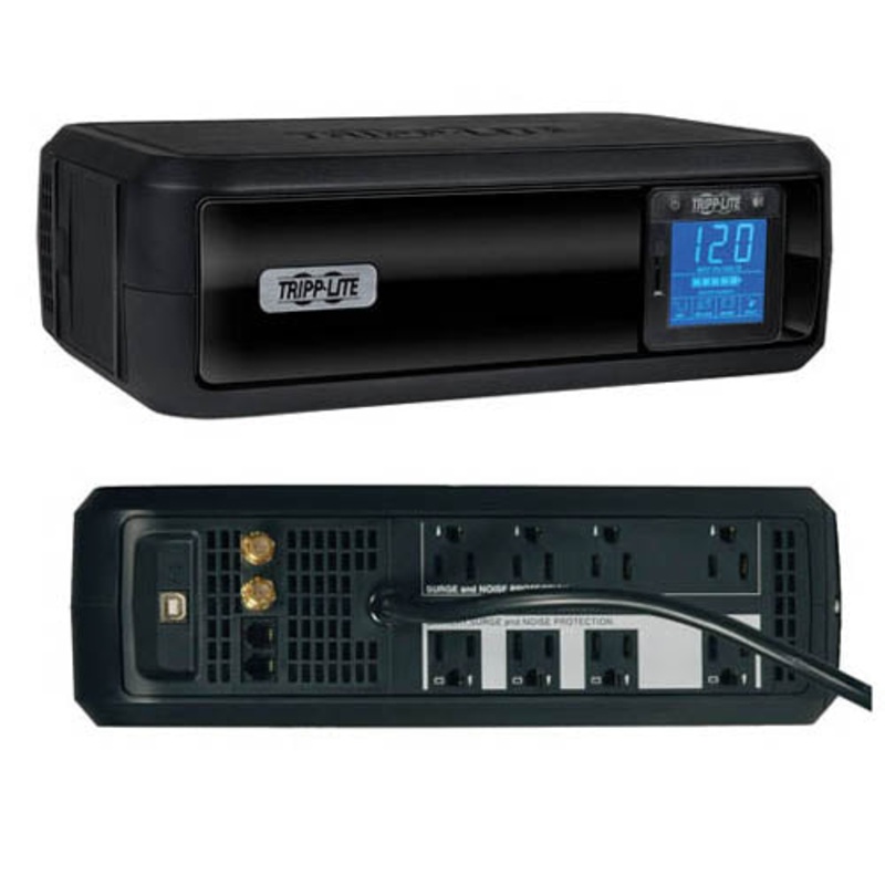 SMART1000LCD - UPS 1000VA 500W 8 SURGE O/LET 6FT PHONE/TV PROTECT 180M BACKUP